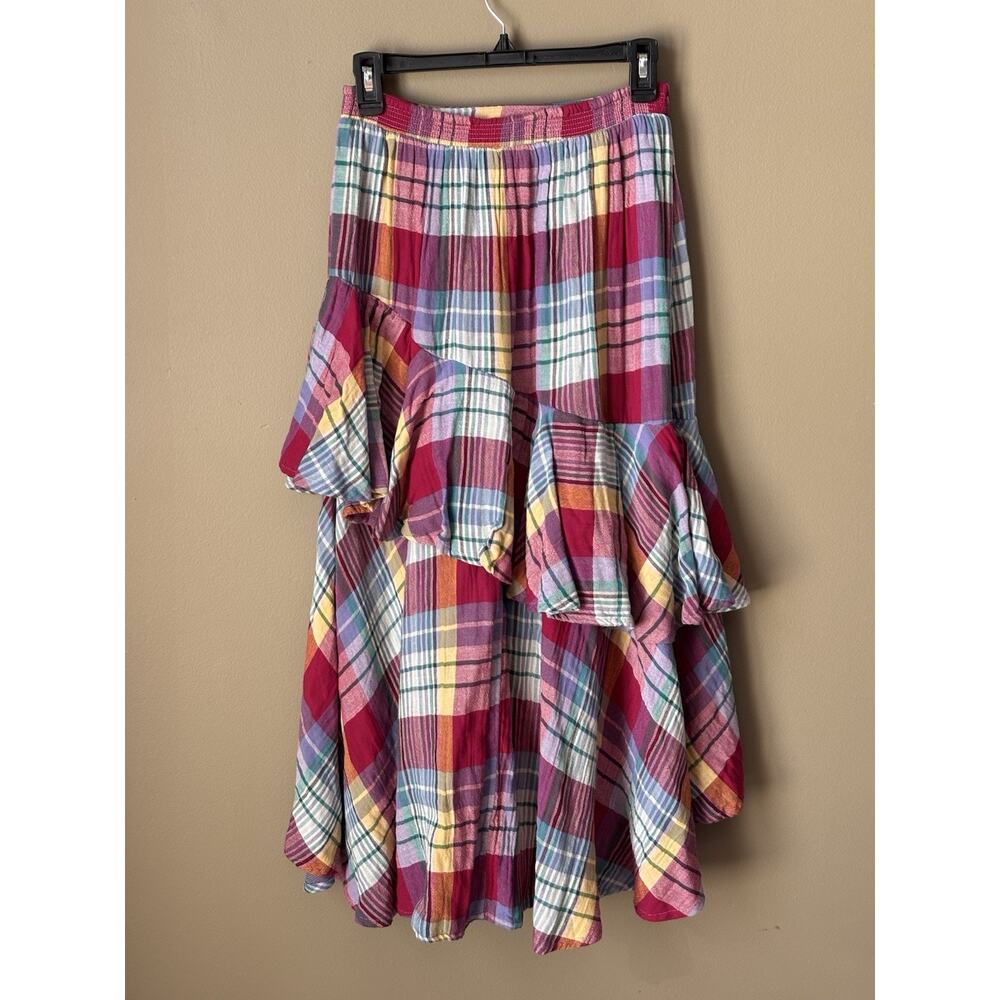 Sundance Trellis Skirt Sz XS Maxi Pull On Boho Western Patchwork Tiered RARE - Picture 3 of 9